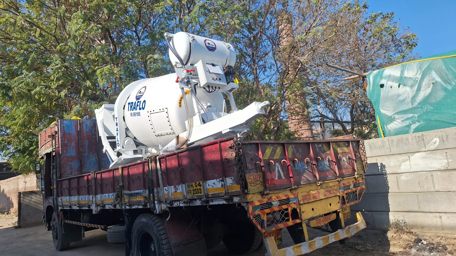 TRAFLO mixer loaded for delivery