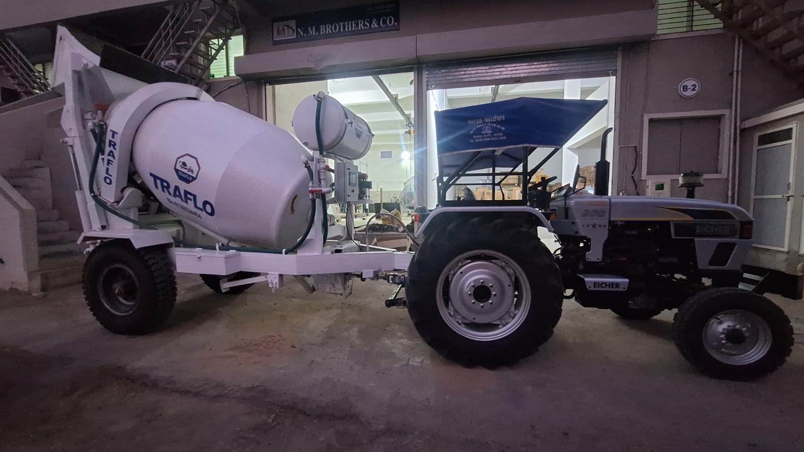 TRAFLO machine at showroom